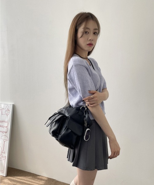 FREE STYLISTS ショルダーバッグ バッグ Y2K ベルトフラップポケット