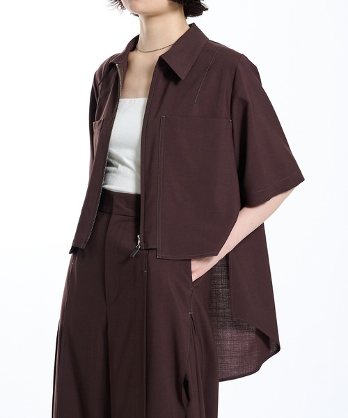 PUBLIC TOKYO（パブリックトウキョウ） ブラウス シャツ ドライトロ