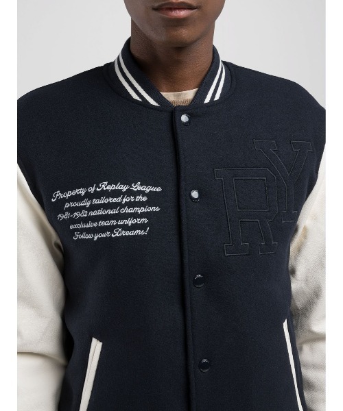REPLAY（リプレイ） スタジャン レタリングスタジアムジャケット