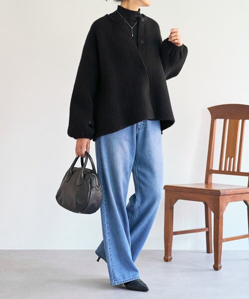 BEARDSLEY（ビアズリー） カーディガン パフ袖ニットコート レディース