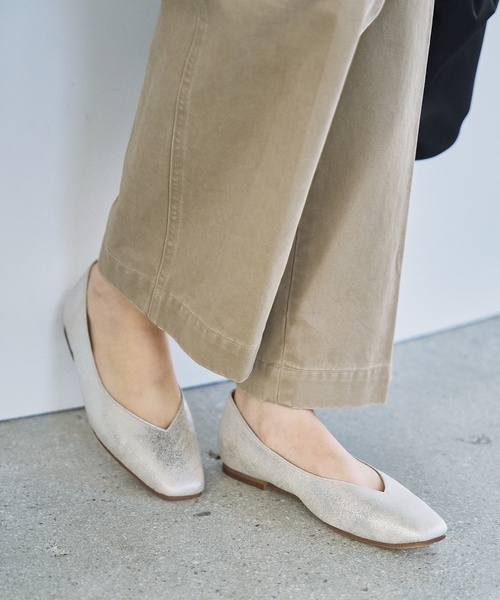 LE TALON（ル タロン） シューズ 「追加」スクエアVカットフラット