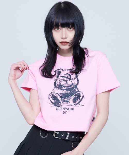 OY（オーワイ） tシャツ SKETCH ODOLLY CROP T/スケッチオードリー