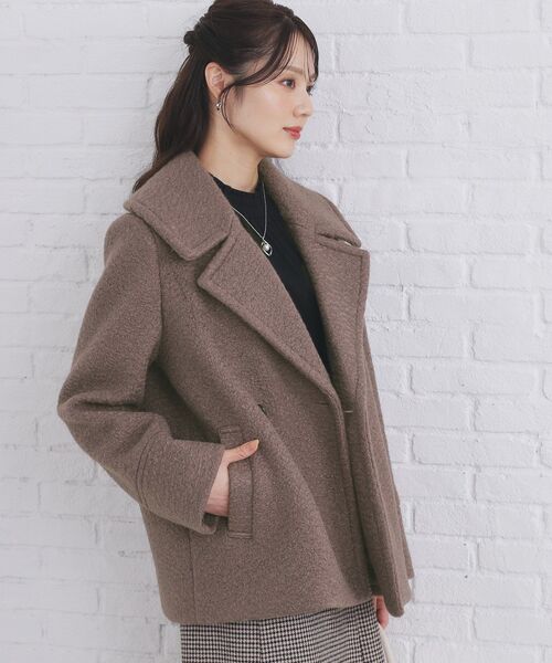 index（インデックス） ピーコート pコート ブークレミドルコート