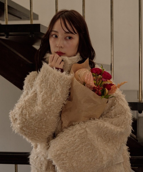 mideal（マイディール） コート アウター poodle middle coat