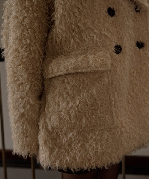 mideal（マイディール） コート アウター poodle middle coat