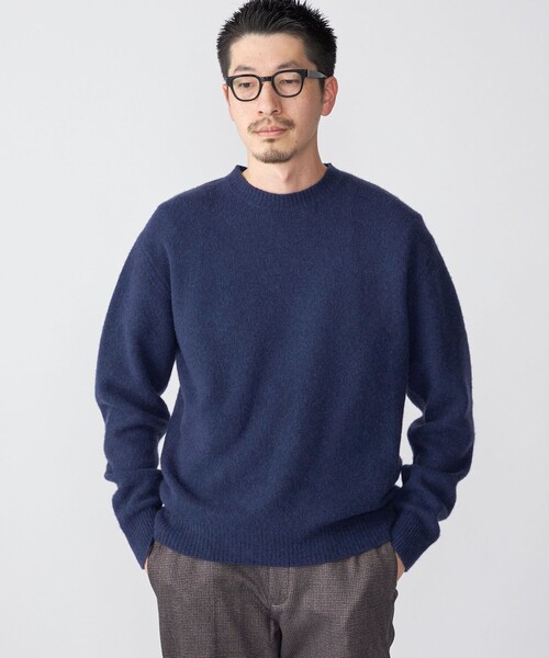SHIPS（シップス） メンズ ニット SHIPS: ヤク ウール 5ゲージ クルー