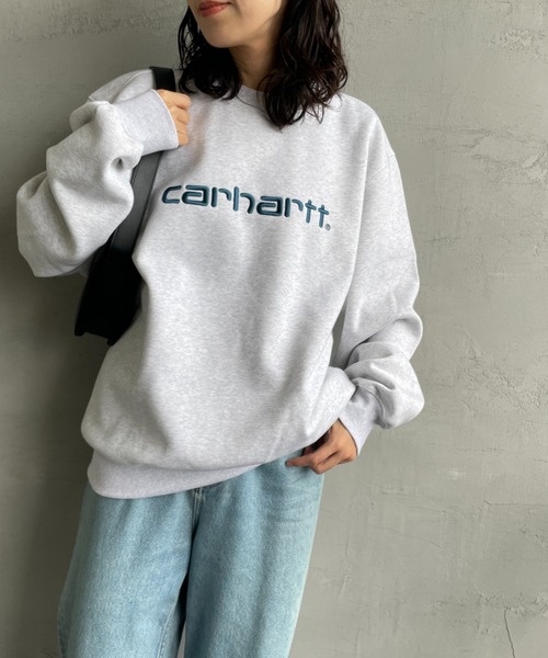 A.P.C. Carhartt WIP ロゴプリント スウェット Lサイズ 中古・古着通販