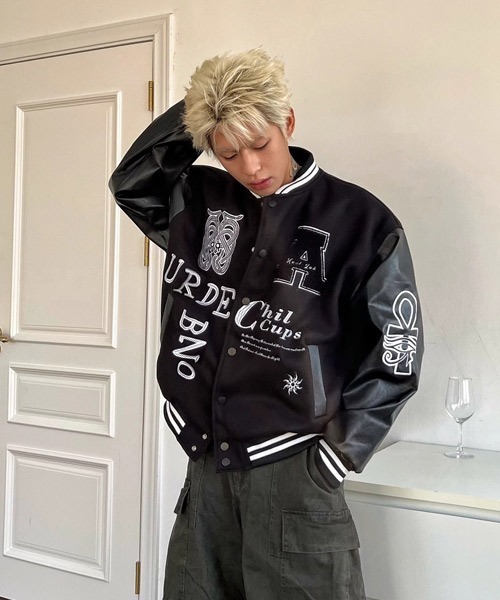 Ressaca（レサーカ） スタジャン オーバーサイズサガラ刺繍スタジャン