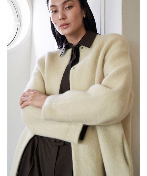 ELENDEEK（エレンディーク） カーディガン CNラクーンミックスダブル