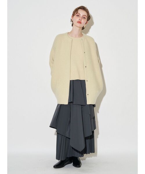 ELENDEEK（エレンディーク） カーディガン CNラクーンミックスダブル