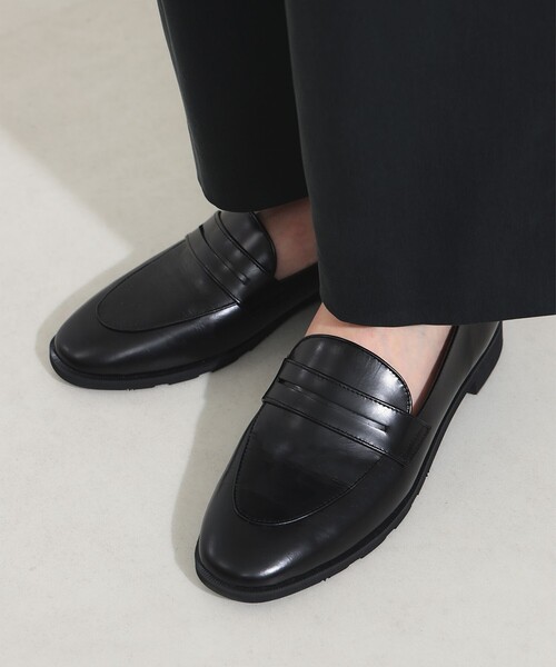 Demi-Luxe BEAMS（デミルクス ビームス） ローファー ガラス レザー