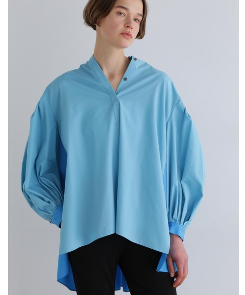 LE PHIL（ル フィル） ブラウス シャツ タイプライターギャザーバイ