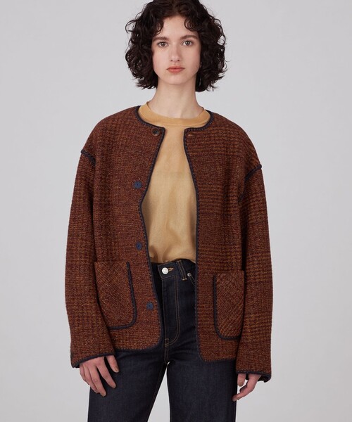 MACPHEE（マカフィー） ニットカーディガン 36 ブラック系その他