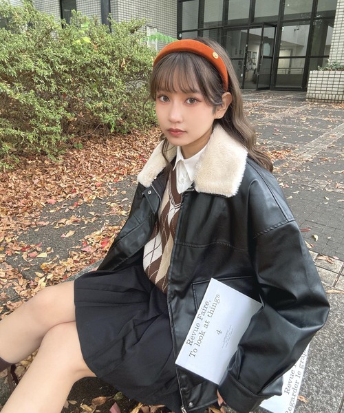 AS KNOW AS（アズノゥアズ） ブルゾン アウター 取り外し可能 ファー衿