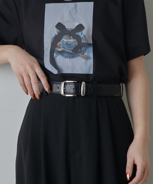 Lui's（ルイス） ベルト オリジナルバックルレザーベルト レディース