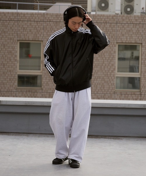 adidas（アディダス） ブルゾン アウター PLEATHER 3S TT トレフォイル