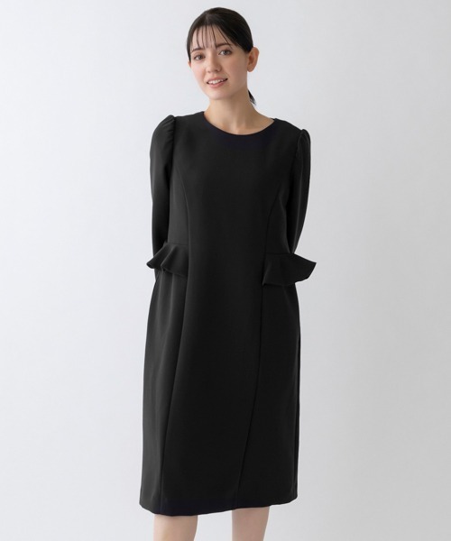 Sono（ソーノ） ワンピース 「SONO NAVY」ラッフルフリル レディ