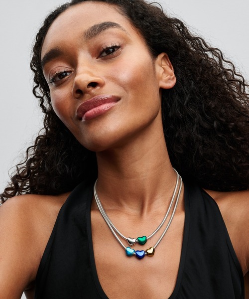 PANDORA（パンドラ） チャーム メタリック スカイブルー ハート