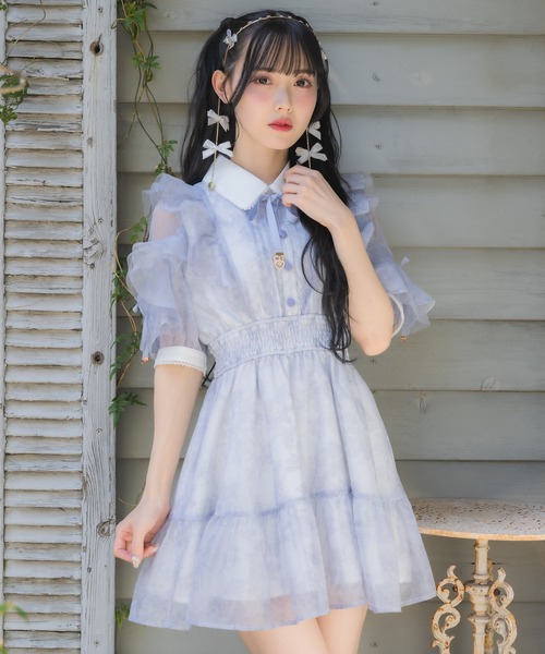 ROJITA（ロジータ） ワンピース 「Mサイズ追加」花柄半袖ミニ