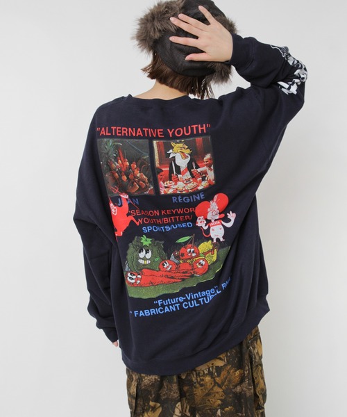 RNA（アールエヌエー） トレーナー スウェット M2581 マウスプリント