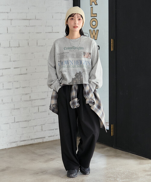 FREAK'S STORE（フリークスストア） トレーナー スウェット Newspaper