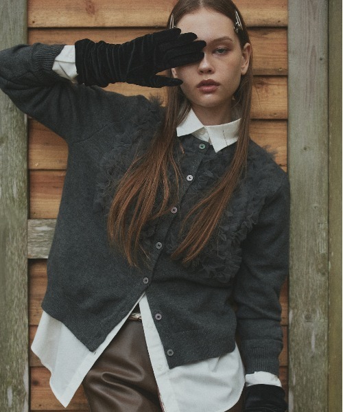 ad thie（アドティエ） ブラウス シャツ ボリュームスリーブ ポケ付き