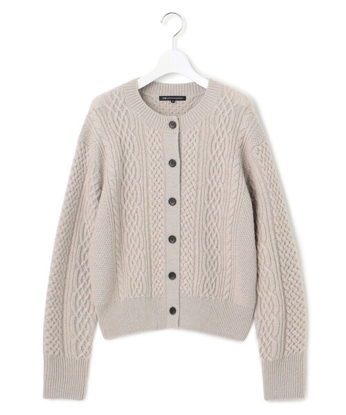 23区（ニジュウサンク） カーディガン カシミヤブレンド ケーブル