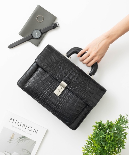 Maturi JAPAN（マトゥーリジャパン） ハンドバッグ カイマンレザー