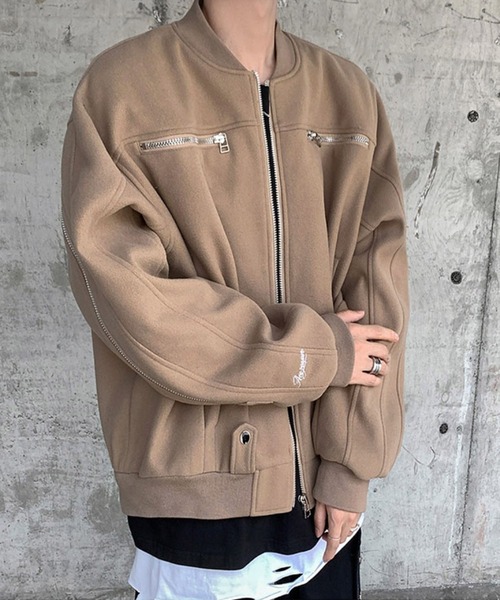 NO NEED（ノーニード） ブルゾン アウター 「メディア紹介商品」ジップ