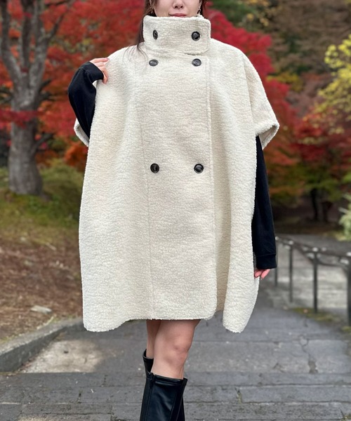 Per sist ence（パーシエンス） ポンチョ リバーシブルフェイク