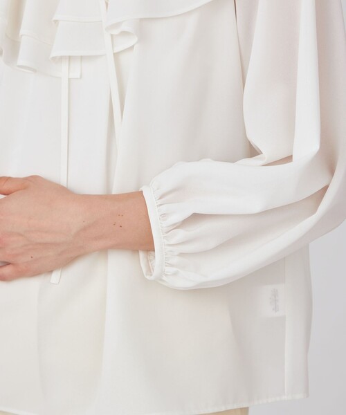 Ballsey（ボールジィ） ブラウス シャツ シアートロ ラッフルカラー