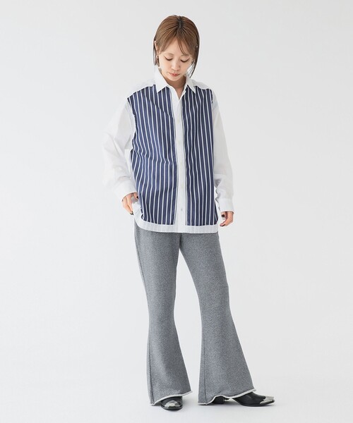 maturely ブラウス シャツ 「1/15再値下げ」maturely / ストライプ