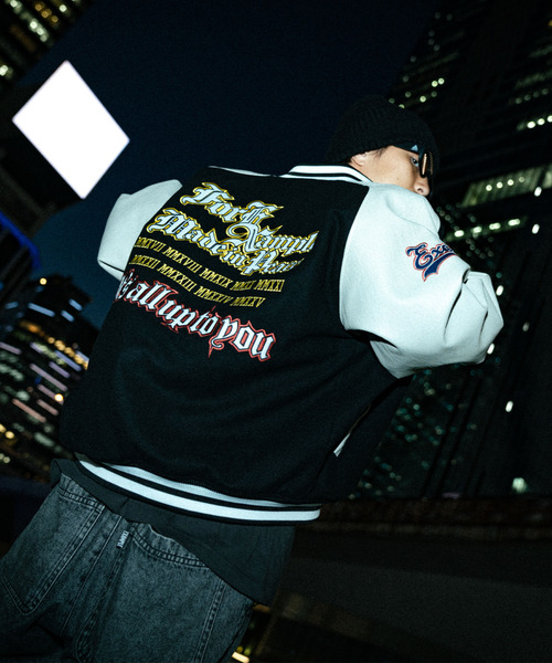 EXAMPLE（エグザンプル） スタジャン MAJESTIC x EXAMPLE VARSITY