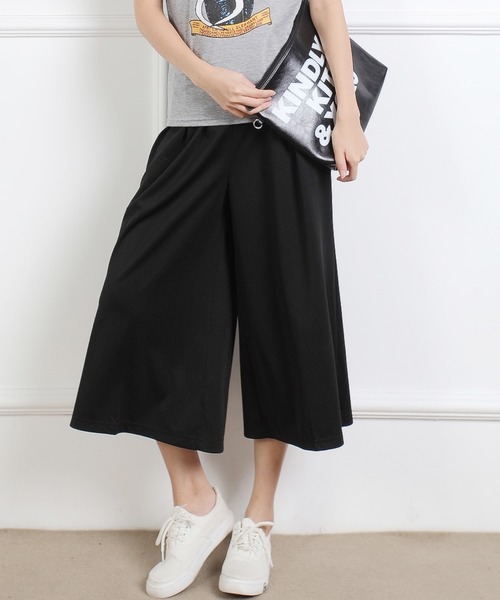 COO+i（クーイ） スウェットパンツ ジャージ フレア ガウチョパンツ