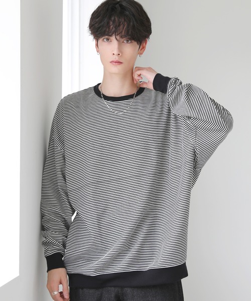 45R スムースのドルマンTシャツ スウェット ニットソー 生成 2024AW