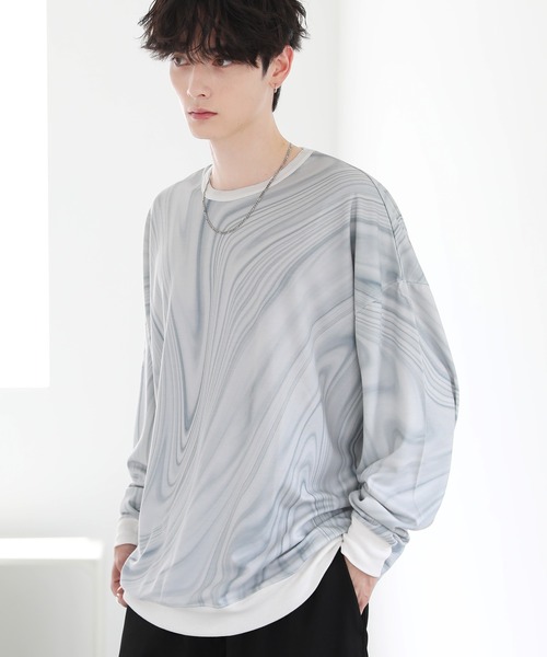 ASTRONOMY tシャツ TRスムースドルマン 長袖ポンチカットソー メンズ