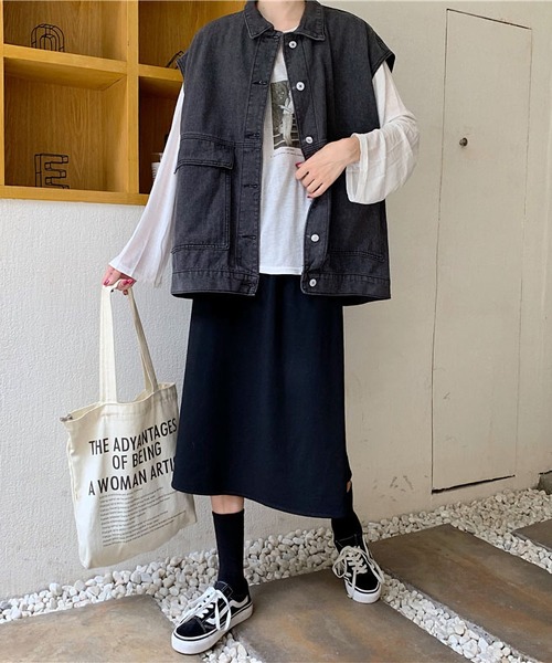 MAISON DE THERESE（メゾン ド テレーズ） ベスト ジレ デニムベスト