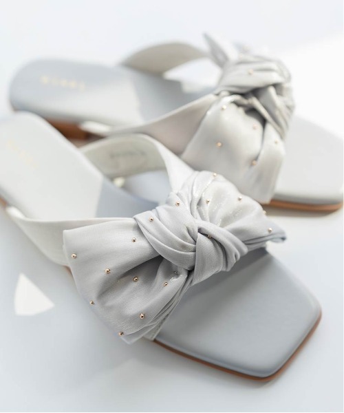 RANDA（ランダ） サンダル ビッグリボンフラットサンダル レディース