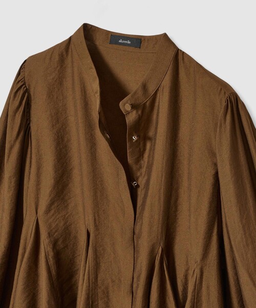 allureville（アルアバイル） ブラウス シャツ ヘムマチフレアブラウス