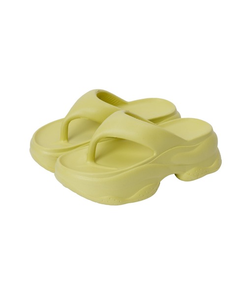 Ada. サンダル もちもちソール トング 厚底 サンダル レディース