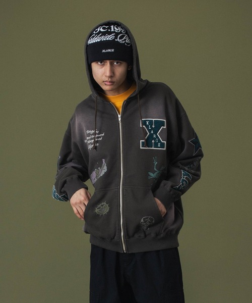 XLARGE（エクストラ ラージ） パーカー MULTI LOGO ZIP UP HOODED
