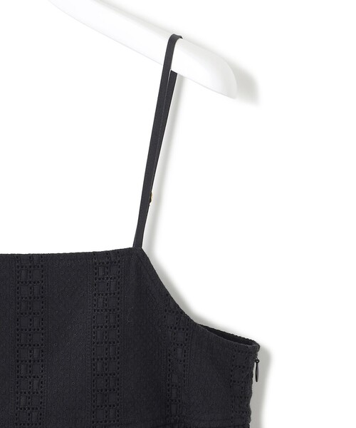 ブラウス シャツ 「洗える」コットンエンブロイダリー キャミソール