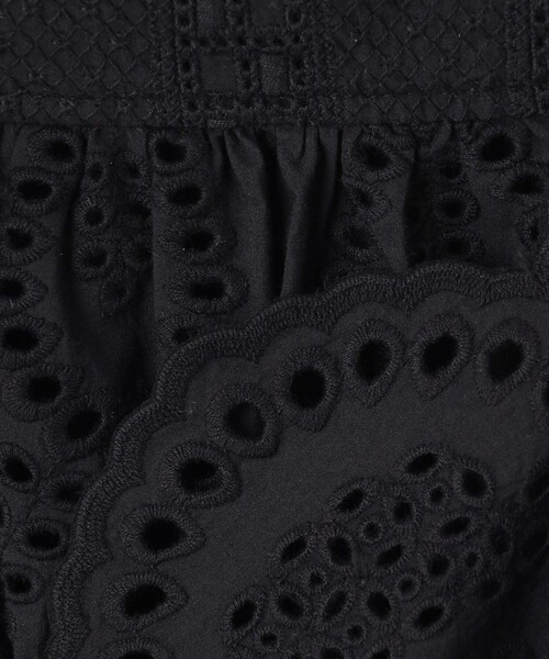 ブラウス シャツ 「洗える」コットンエンブロイダリー キャミソール