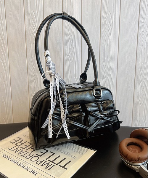 gossip!ロサンゼルス ハンドバッグ Y2K ダブルリボンデザイン