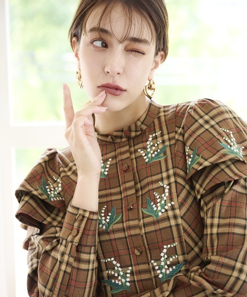 Chesty（チェスティ） ワンピース チェックミュゲワンピース