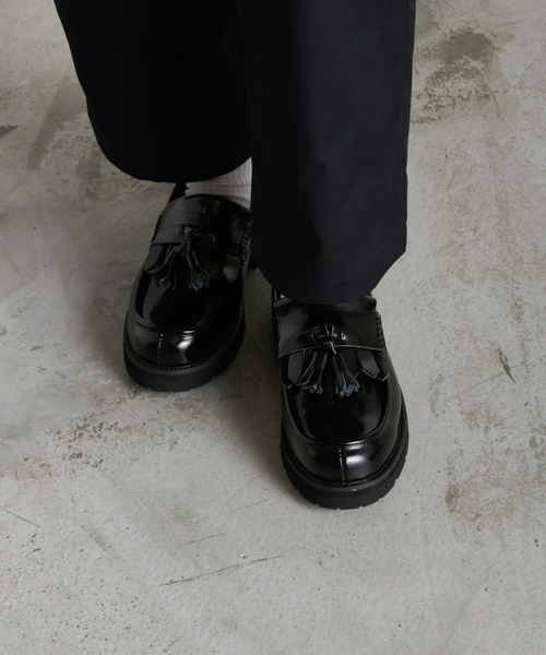 RUUBON ローファー 「RUUBON」split leather tassel loafer