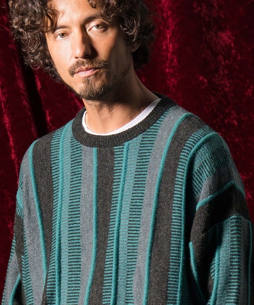 ANGENEHM（アンゲネーム） セーター ニット mn2827-マルチストライプ