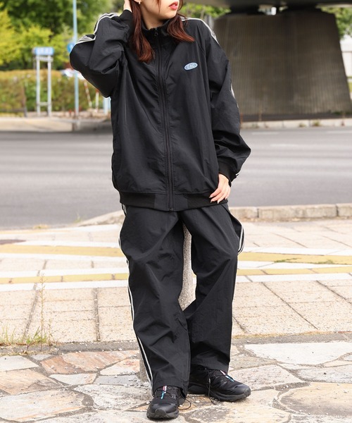 CHIKABA（チカバ） ナイロンジャケット 「CHIKABA SAUNA CLUB」 サイド