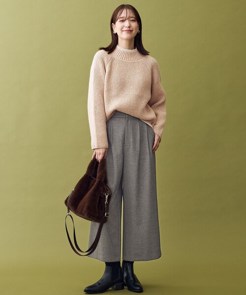 ANY（エニィ） ニット セーター 「5色展開」バイカラーMIXニット