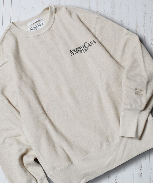 AMERICANA（アメリカーナ） スウェットカットソー M オートミール